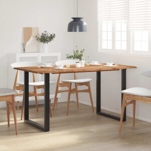 vidaXL Eettafel 154x80x76 cm massief acaciahout