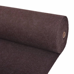 vidaXL Tapijt 1,2x20 m ribstof bruin