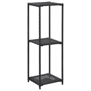vidaXL Opbergrek 30x30x90 cm poly rattan zwart