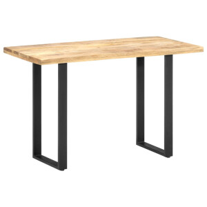 vidaXL Eettafel 120x60x76 cm massief mangohout