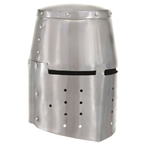 vidaXL Ridderhelm middeleeuws replica LARP staal zilverkleurig