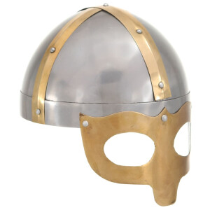 vidaXL Vikinghelm replica LARP staal zilverkleurig