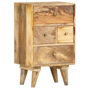 vidaXL Nachtkastje 36x30x60 cm massief mangohout