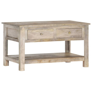 vidaXL Salontafel 82x52x47 cm massief mangohout