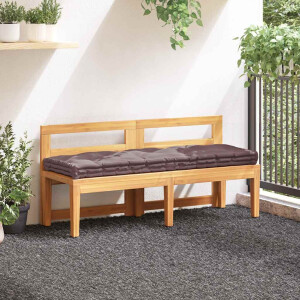 vidaXL Palletvloerkussen 120x40x7 cm katoen taupe