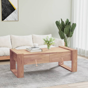 vidaXL Salontafel 110x60x40 cm massief teakhout