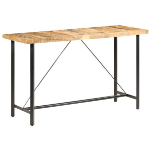 vidaXL Bartafel 180x70x107 cm ruw mangohout