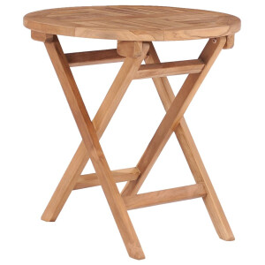 vidaXL Tuintafel inklapbaar 45 cm massief teakhout