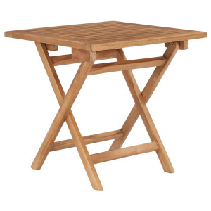 vidaXL Tuintafel inklapbaar 45x45x45 cm massief teakhout