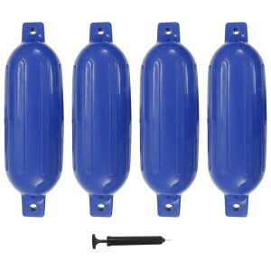 vidaXL Bootstootkussens 4 st 58,5x16,5 cm PVC blauw