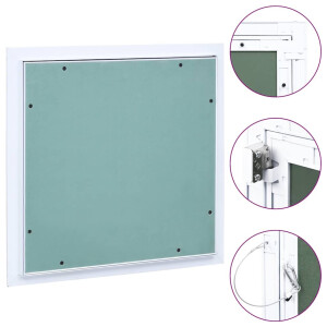 vidaXL Toegangspaneel met aluminium frame en gipsplaat 300x300 mm