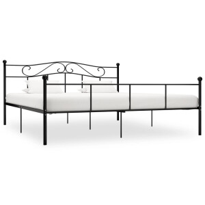 vidaXL Bedframe metaal zwart 200x200 cm