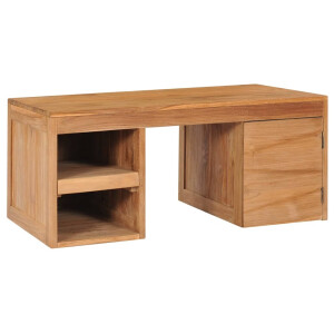 vidaXL Salontafel 90x50x40 cm massief teakhout