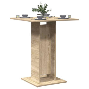 vidaXL Bistrotafel 60x60x75 cm bewerkt hout sonoma eikenkleurig