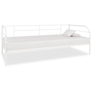 vidaXL Bedbankframe metaal wit 90x200 cm