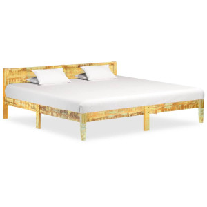 vidaXL Bedframe massief gerecycled hout 200x200 cm