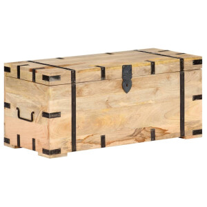 vidaXL Opbergkist 90x40x40 cm massief mangohout