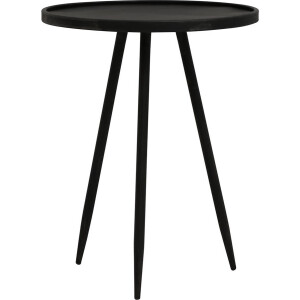 Light & Living Bijzettafel Envira - Zink - Ø39,5cm - Modern,Industrieel