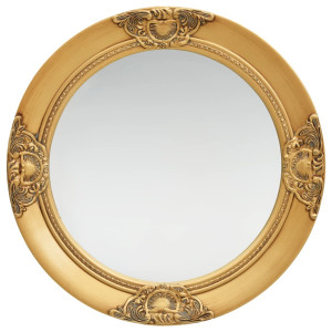 vidaXL Wandspiegel barok stijl 50 cm goudkleurig
