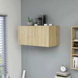 vidaXL Hangkast 80x39x40 cm bewerkt hout sonoma eikenkleurig