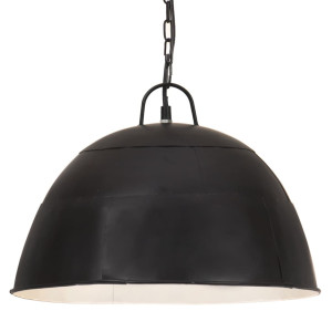 vidaXL Hanglamp industrieel vintage rond 25 W E27 41 cm zwart