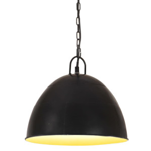 vidaXL Hanglamp industrieel vintage rond 25 W E27 31 cm zwart