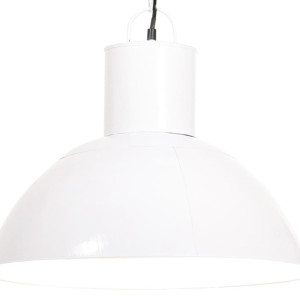 vidaXL Hanglamp rond 25 W E27 48 cm wit