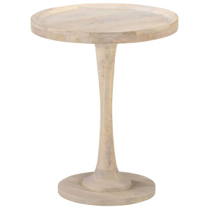 vidaXL Bijzettafel Ø60x75 cm massief mangohout