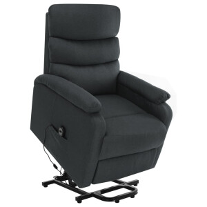 vidaXL Sta-op-massagestoel stof donkergrijs