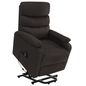 vidaXL Sta-op-massagestoel stof donkerbruin