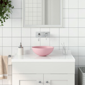 vidaXL Wastafel rond keramiek matroze