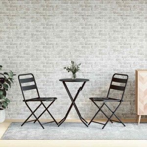 vidaXL 10 st Wandpanelen 3D lichtgrijze baksteen EPS