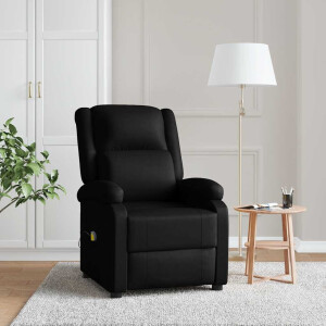 vidaXL Massagestoel kunstleer zwart