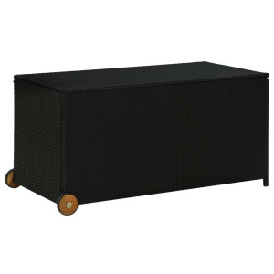 vidaXL Tuinbox 120x65x61 cm poly rattan zwart