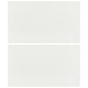 vidaXL Snijplanken 2 st met transparant bubbelpatroon gehard glas