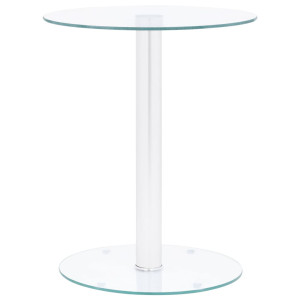 vidaXL Salontafel 40 cm gehard glas transparant