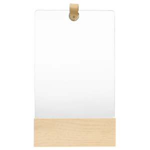 vidaXL Wandspiegel 23x29,5 cm massief grenenhout