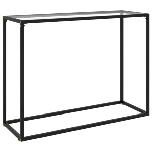 vidaXL Wandtafel 100x35x75 cm gehard glas transparant