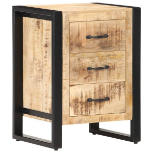 vidaXL Nachtkastje 40x35x55 cm massief mangohout