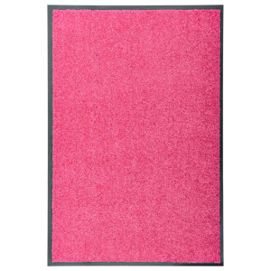 vidaXL Deurmat wasbaar 60x90 cm roze