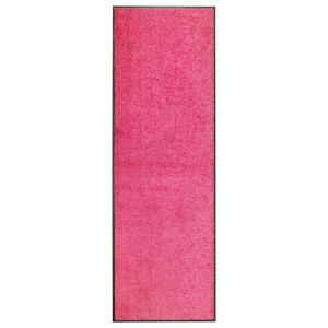 vidaXL Deurmat wasbaar 60x180 cm roze
