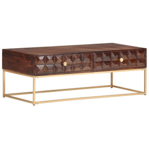 vidaXL Salontafel 112x50x40 cm Massief mangohout