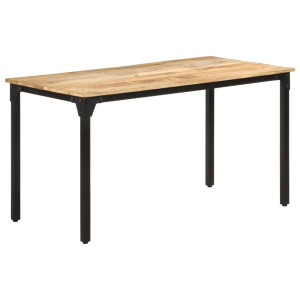 vidaXL Eettafel 140x70x76 cm ruw mangohout