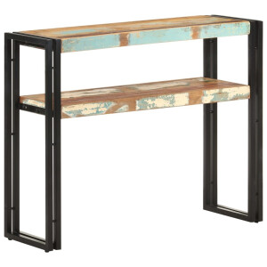 vidaXL Wandtafel 90x30x75 cm massief gerecycled hout