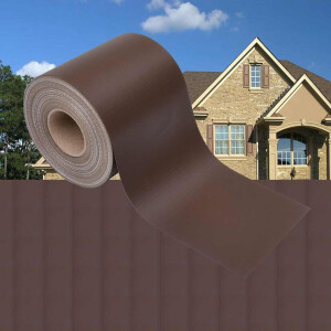 vidaXL Tuinscherm 70x0,19 m PVC bruin