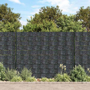 vidaXL Tuinscherm 70x0,19 m PVC grijs