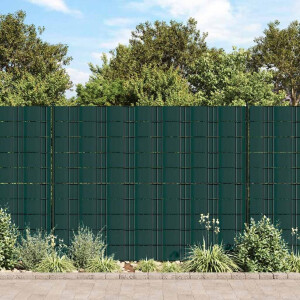 vidaXL Tuinschermen 4 st 35x0,19 m PVC matgroen
