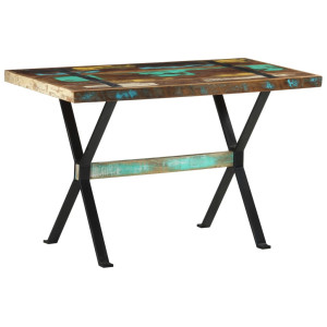 vidaXL Eettafel 120x60x76 cm massief gerecycled hout