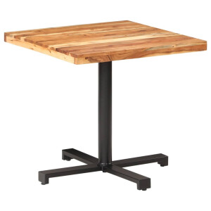 vidaXL Bistrotafel vierkant 80x80x75 cm massief acaciahout