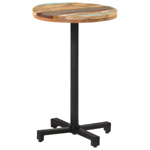 vidaXL Bistrotafel rond Ø50x75 cm massief gerecycled hout